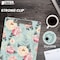 Better Office Products Fashion Clipboard, Floral Design, A4 Letter Size, 12.5in. x 9in. Wooden Clipboard, Low Profile Clip 45049 - alternate 2